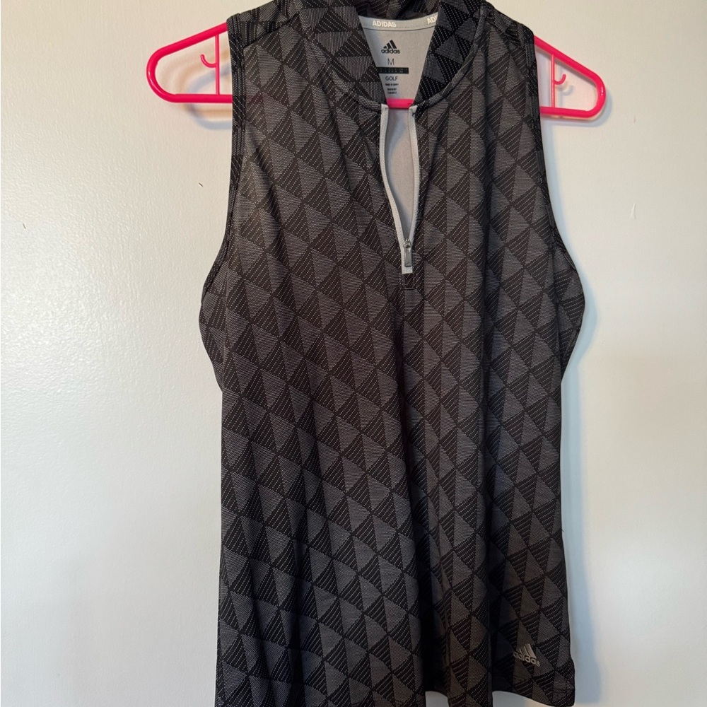 Adidas Women's Black Sleeveless Golf Top